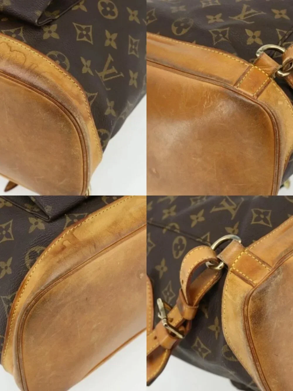 LOUIS VUITTON Monogram Montsouris GM Backpack M51135 LV Auth 175760